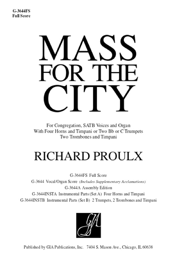 Mass for the City A